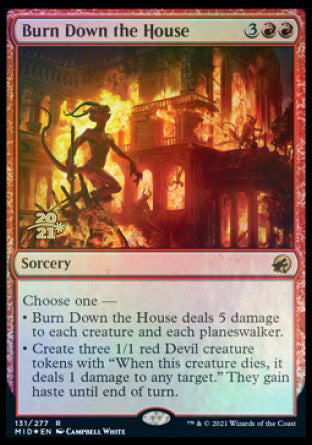 Burn Down the House [Innistrad: Midnight Hunt Prerelease Promos] | Shuffle n Cut Hobbies & Games