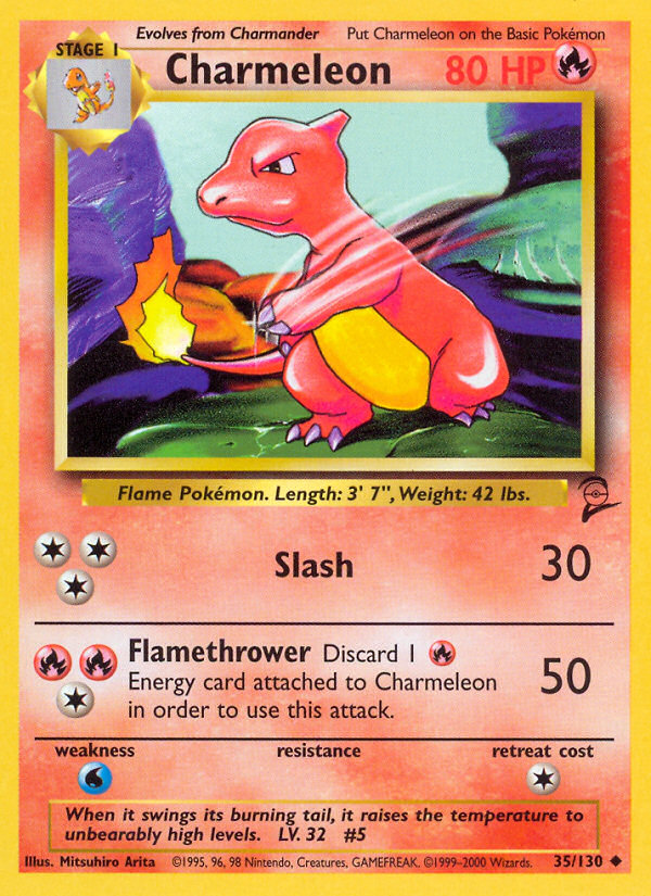 Charmeleon (35/130) [Base Set 2] | Shuffle n Cut Hobbies & Games