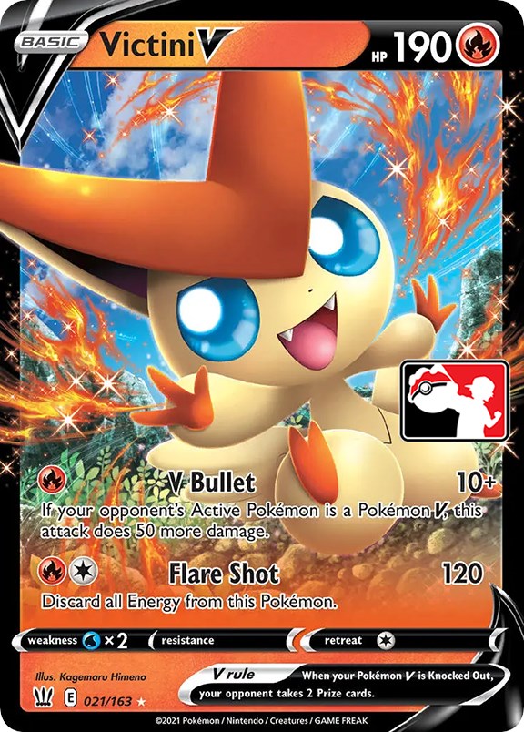 Victini V (021/163) [Prize Pack Series One] | Shuffle n Cut Hobbies & Games