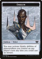 Teferi, Temporal Archmage Emblem // Zombie (011/036) Double-Sided Token [Commander 2014 Tokens] | Shuffle n Cut Hobbies & Games