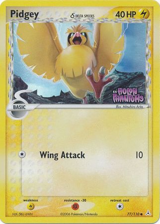 Pidgey (77/110) (Delta Species) (Stamped) [EX: Holon Phantoms] | Shuffle n Cut Hobbies & Games