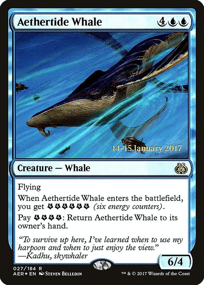 Aethertide Whale [Aether Revolt Prerelease Promos] | Shuffle n Cut Hobbies & Games