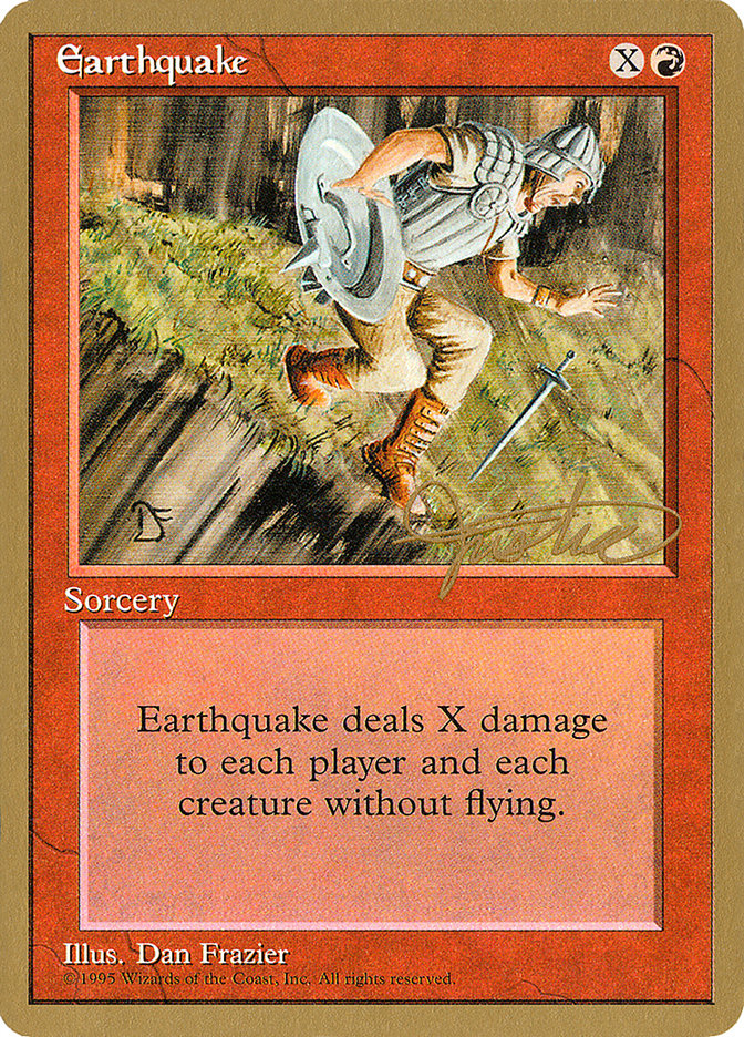 Earthquake (Mark Justice) [Pro Tour Collector Set] | Shuffle n Cut Hobbies & Games