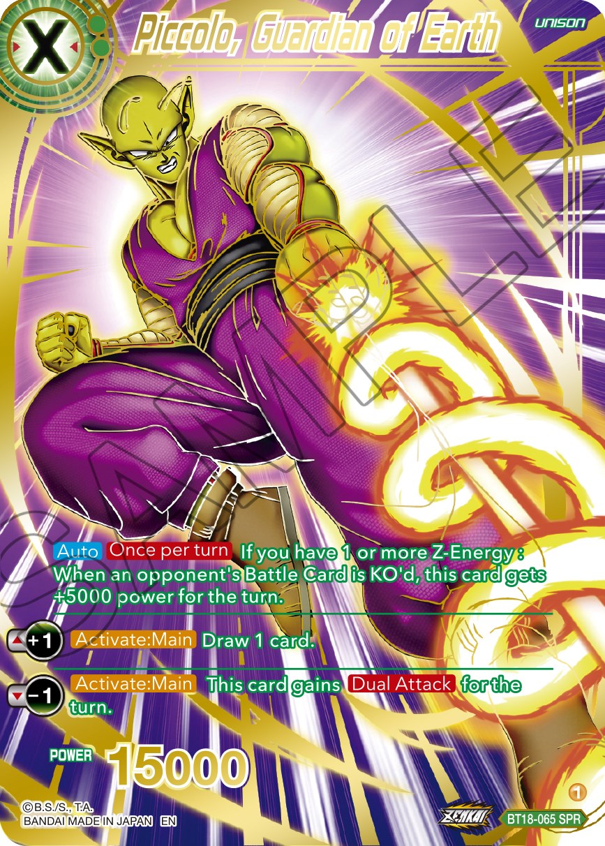 Piccolo, Guardian of Earth (SPR) (BT18-065) [Dawn of the Z-Legends] | Shuffle n Cut Hobbies & Games