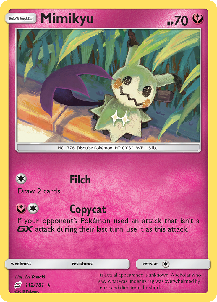 Mimikyu (112/181) [Sun & Moon: Team Up] | Shuffle n Cut Hobbies & Games