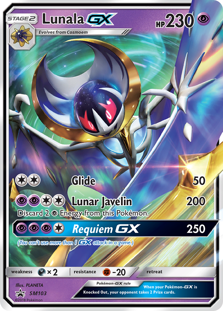 Lunala GX (SM103) [Sun & Moon: Black Star Promos] | Shuffle n Cut Hobbies & Games