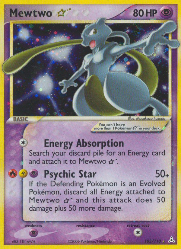 Mewtwo Star (103/110) [EX: Holon Phantoms] | Shuffle n Cut Hobbies & Games