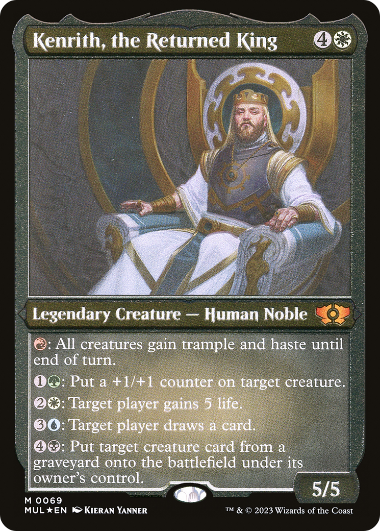 Kenrith, the Returned King (Foil Etched) [Multiverse Legends] | Shuffle n Cut Hobbies & Games