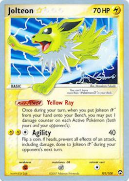 Jolteon Star (101/108) (Psychic Lock - Jason Klaczynski) [World Championships 2008] | Shuffle n Cut Hobbies & Games