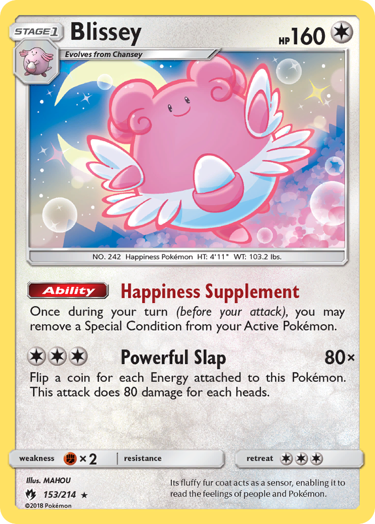 Blissey (153/214) [Sun & Moon: Lost Thunder] | Shuffle n Cut Hobbies & Games