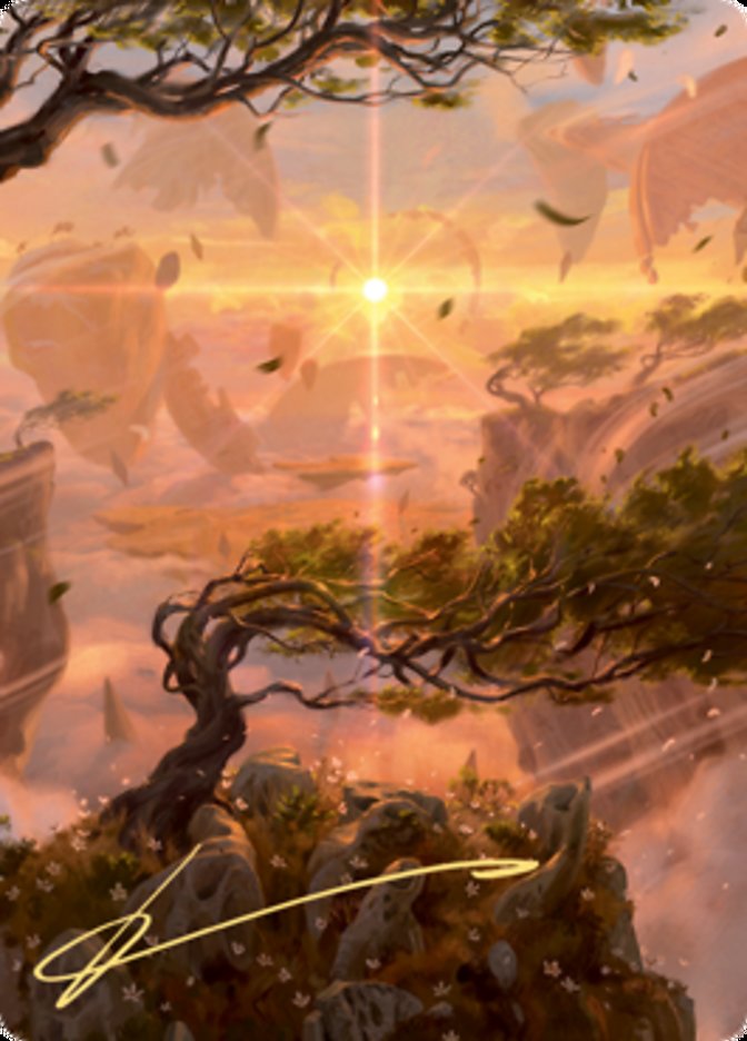 Windswept Heath Art Card (Gold-Stamped Signature) [Zendikar Rising Art Series] | Shuffle n Cut Hobbies & Games