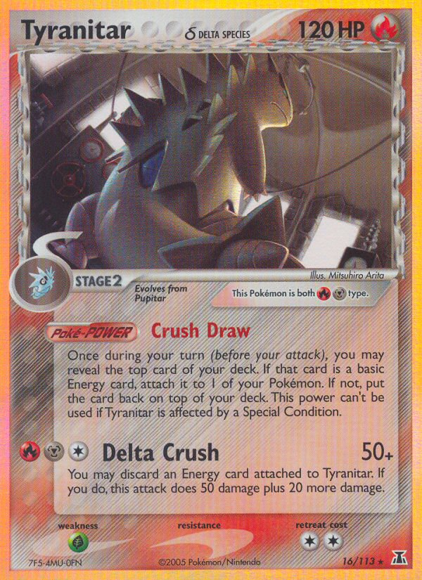 Tyranitar (16/113) (Delta Species) [EX: Delta Species] | Shuffle n Cut Hobbies & Games