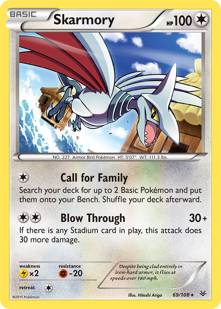 Skarmory (69/108) [XY: Roaring Skies] | Shuffle n Cut Hobbies & Games