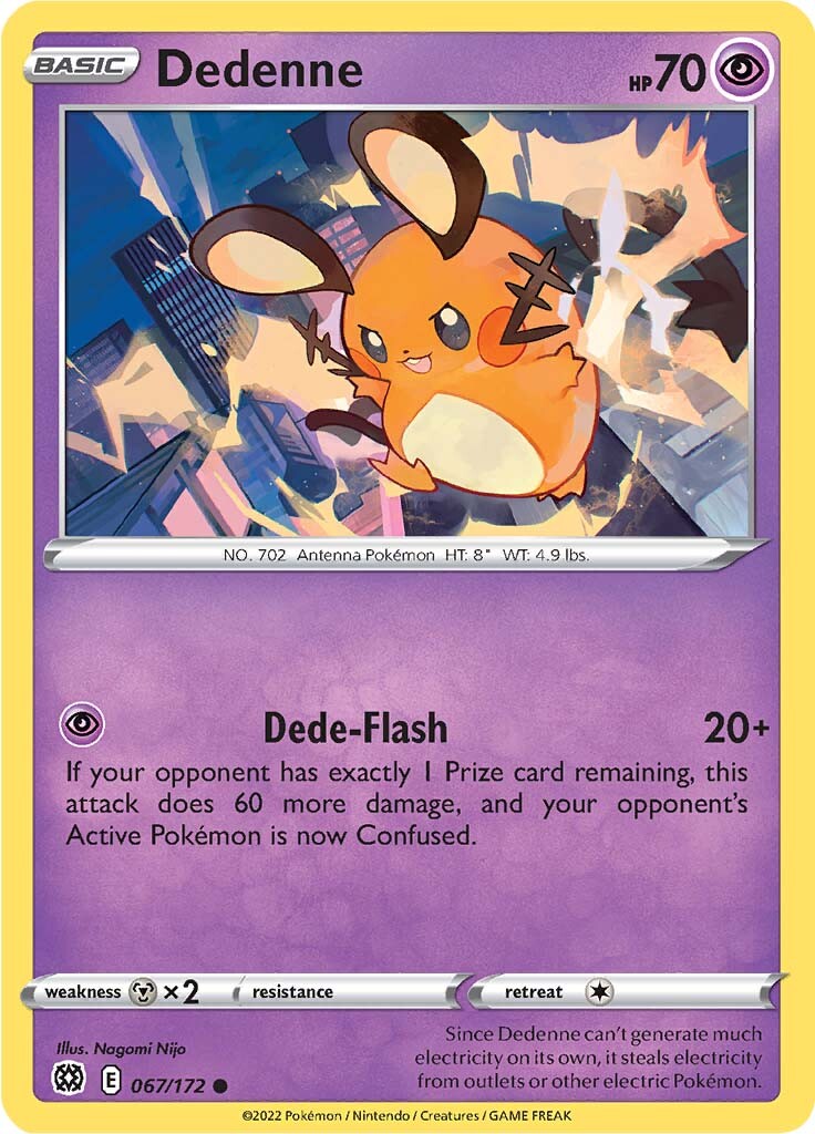 Dedenne (067/172) [Sword & Shield: Brilliant Stars] | Shuffle n Cut Hobbies & Games