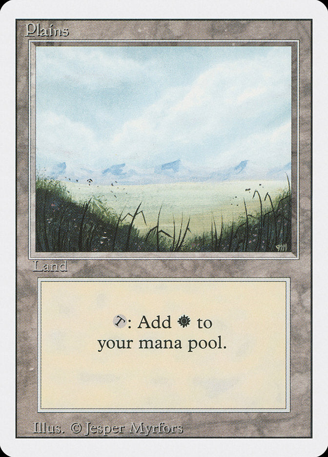 Plains (No Trees / Signature on Right) [Revised Edition] | Shuffle n Cut Hobbies & Games