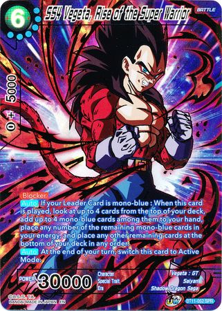 SS4 Vegeta, Rise of the Super Warrior (SPR) [BT11-052] | Shuffle n Cut Hobbies & Games