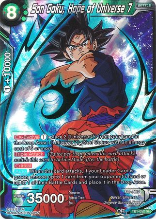 Son Goku, Hope of Universe 7 [TB1-052] | Shuffle n Cut Hobbies & Games