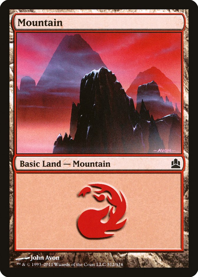 Mountain (312) [Commander 2011] | Shuffle n Cut Hobbies & Games