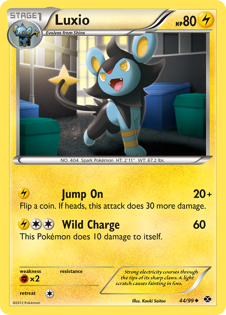 Luxio (44/99) [Black & White: Next Destinies] | Shuffle n Cut Hobbies & Games