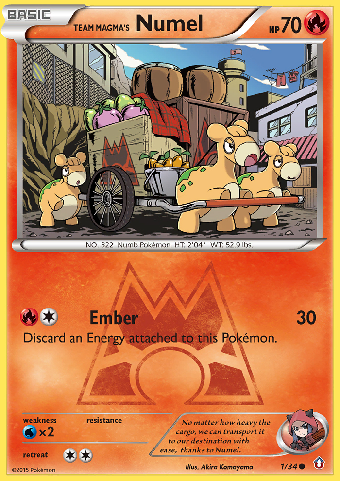 Team Magma's Numel (1/34) [XY: Double Crisis] | Shuffle n Cut Hobbies & Games