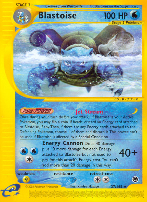 Blastoise (37/165) [Expedition: Base Set] | Shuffle n Cut Hobbies & Games