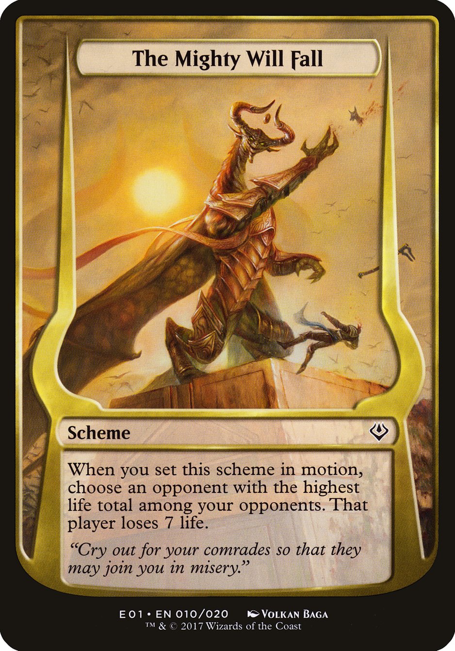 The Mighty Will Fall (Schemes) [Archenemy: Nicol Bolas Schemes] | Shuffle n Cut Hobbies & Games