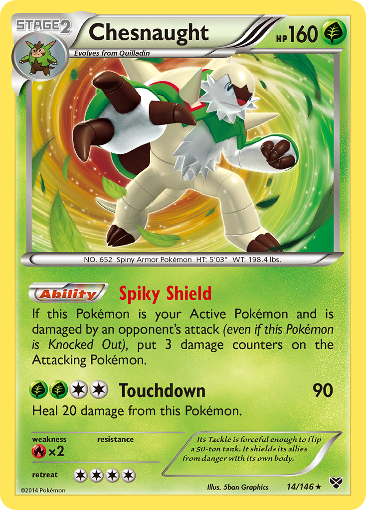 Chesnaught (14/146) [XY: Base Set] | Shuffle n Cut Hobbies & Games