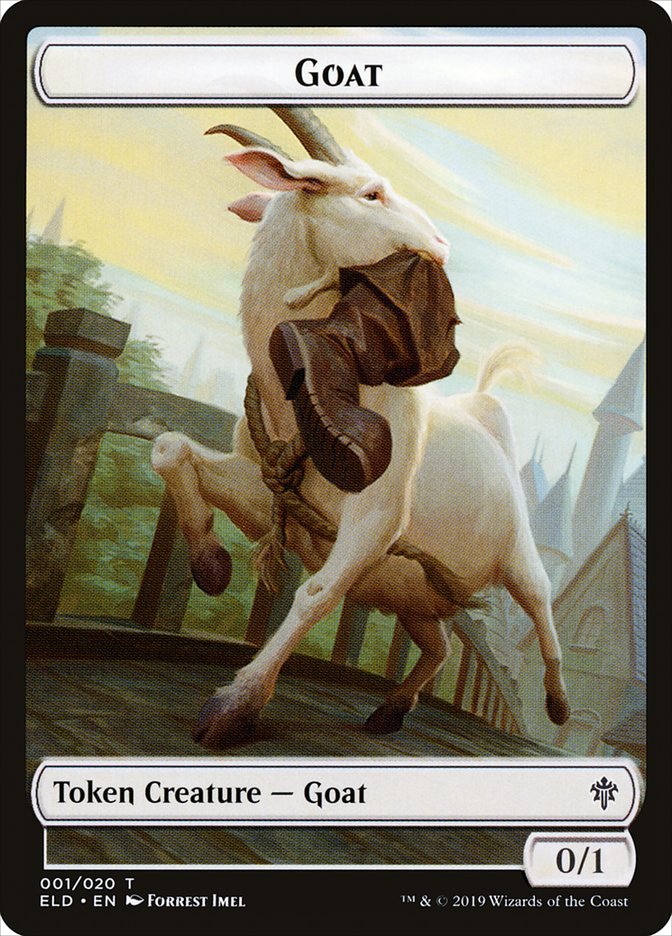 Goat Token [Throne of Eldraine Tokens] | Shuffle n Cut Hobbies & Games