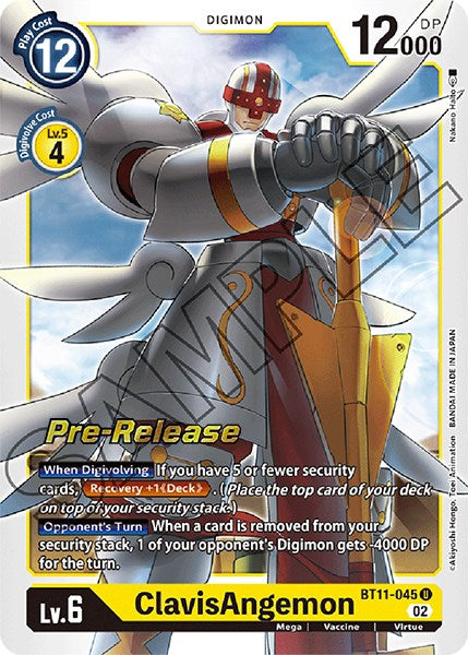 ClavisAngemon [BT11-045] [Dimensional Phase Pre-Release Promos] | Shuffle n Cut Hobbies & Games