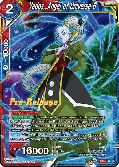 Vados, Angel of the Universe 6 (BT16-141) [Realm of the Gods Prerelease Promos] | Shuffle n Cut Hobbies & Games