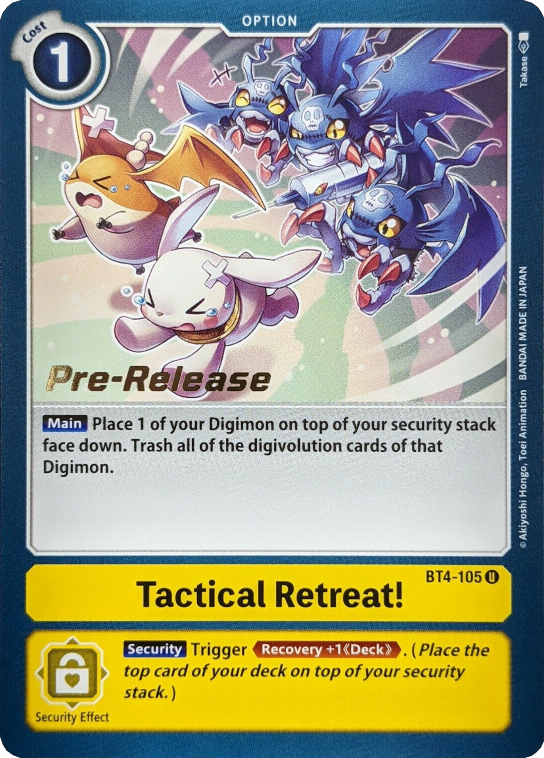 Tactical Retreat! [BT4-105] [Great Legend Pre-Release Promos] | Shuffle n Cut Hobbies & Games