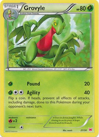 Grovyle (27/30) [XY: Trainer Kit 2 - Latias] | Shuffle n Cut Hobbies & Games