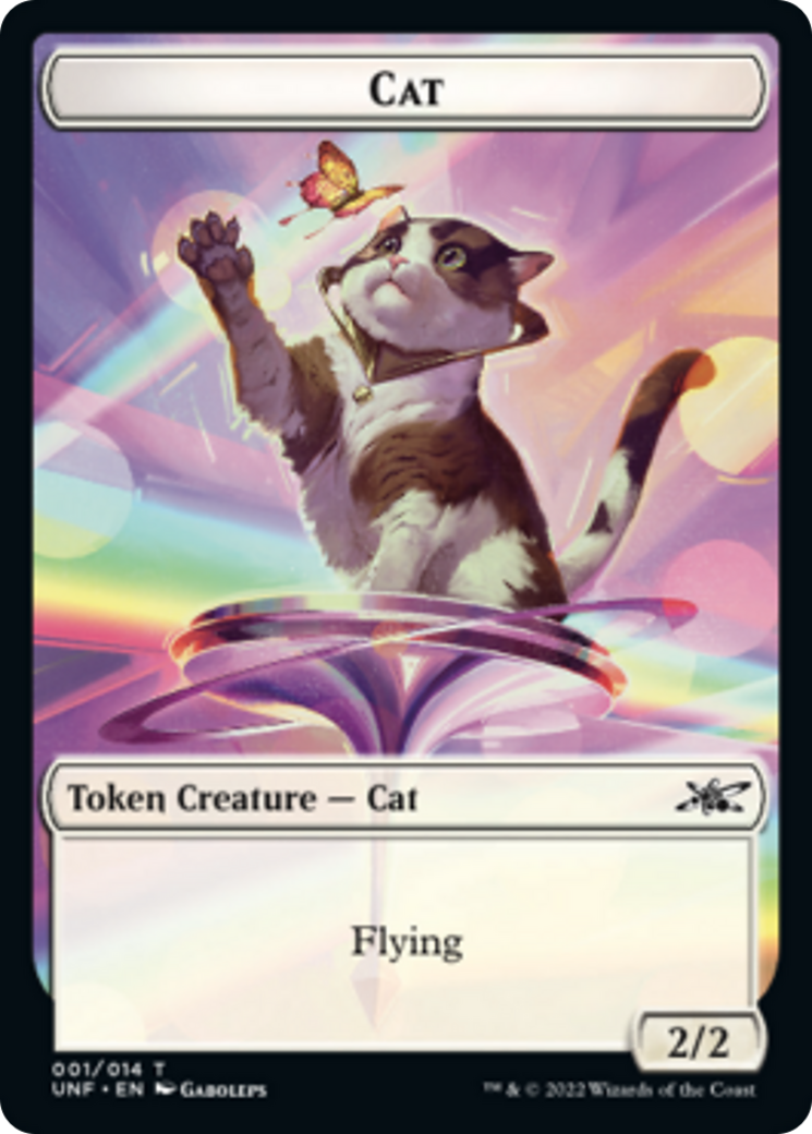 Cat // Treasure (13) Double-Sided Token [Unfinity Tokens] | Shuffle n Cut Hobbies & Games