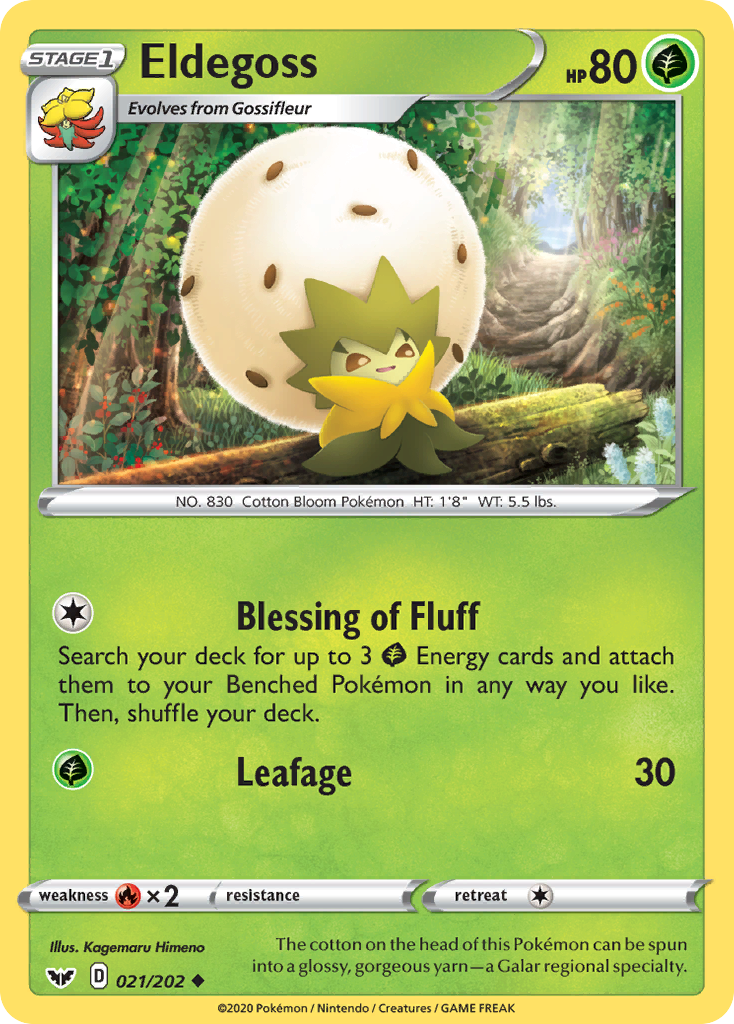 Eldegoss (021/202) [Sword & Shield: Base Set] | Shuffle n Cut Hobbies & Games