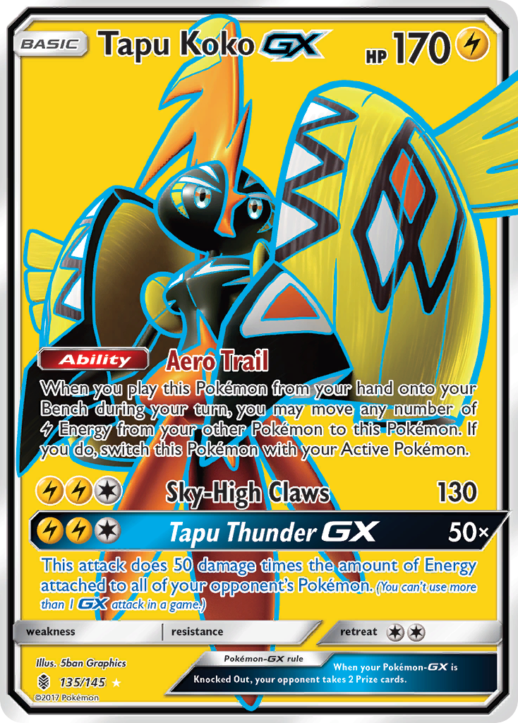 Tapu Koko GX (135/145) [Sun & Moon: Guardians Rising] | Shuffle n Cut Hobbies & Games