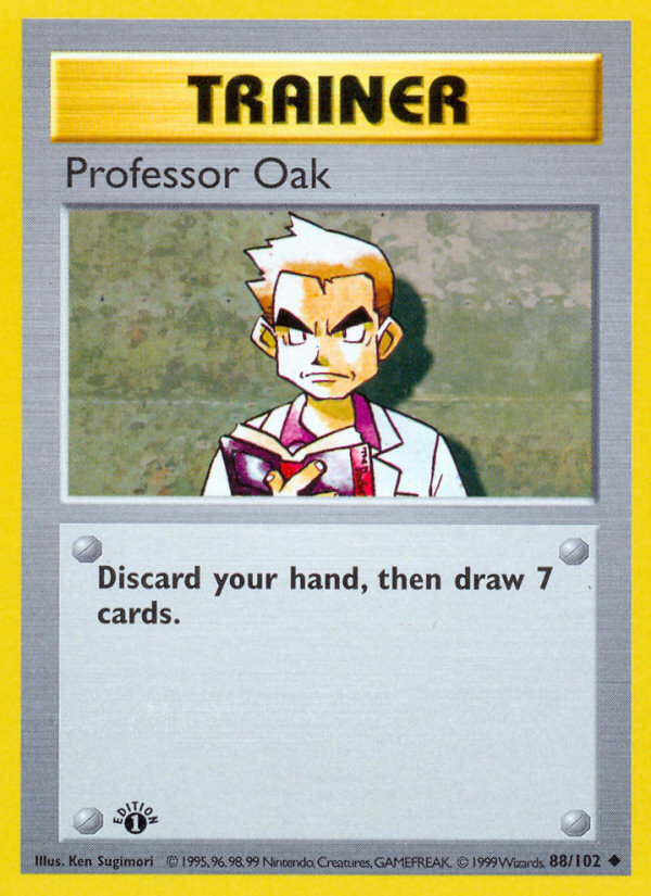 Professor Oak (88/102) (Shadowless) [Base Set 1st Edition] | Shuffle n Cut Hobbies & Games