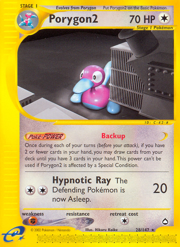 Porygon2 (28/147) [Aquapolis] | Shuffle n Cut Hobbies & Games