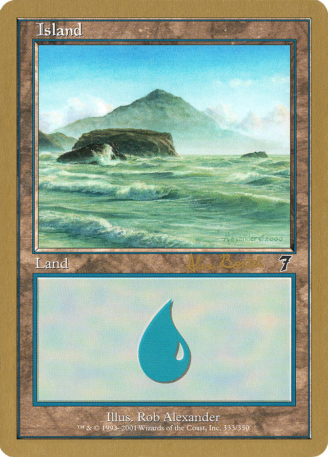 Island (ab333) (Alex Borteh) [World Championship Decks 2001] | Shuffle n Cut Hobbies & Games