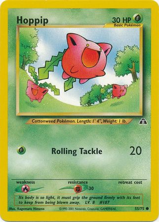 Hoppip (55/75) [Neo Discovery Unlimited] | Shuffle n Cut Hobbies & Games