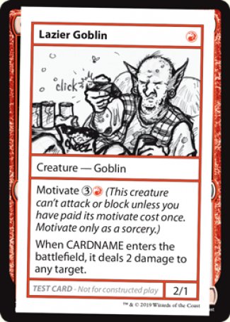 Lazier Goblin (2021 Edition) [Mystery Booster Playtest Cards] | Shuffle n Cut Hobbies & Games