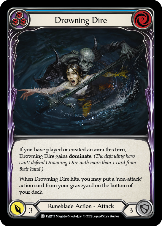 Drowning Dire (Blue) [EVR112] (Everfest)  1st Edition Normal | Shuffle n Cut Hobbies & Games