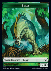 Beast (18) // Beast (19) Double-Sided Token [Commander Legends Tokens] | Shuffle n Cut Hobbies & Games
