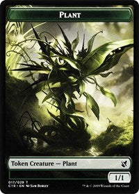 Plant // Snake Double-Sided Token [Commander 2019 Tokens] | Shuffle n Cut Hobbies & Games