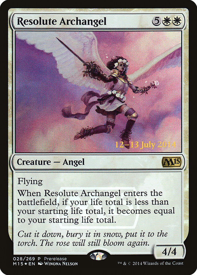 Resolute Archangel [Magic 2015 Prerelease Promos] | Shuffle n Cut Hobbies & Games