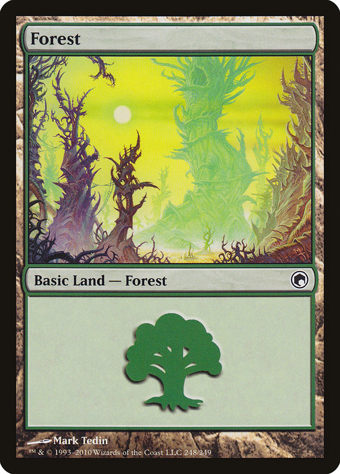 Forest (248) [Scars of Mirrodin] | Shuffle n Cut Hobbies & Games