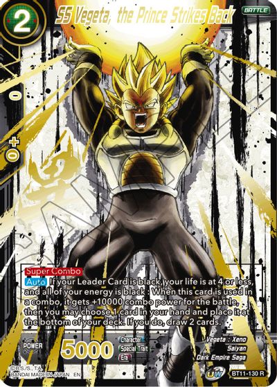 SS Vegeta, the Prince Strikes Back (Alternate Art) [BT11-130] | Shuffle n Cut Hobbies & Games