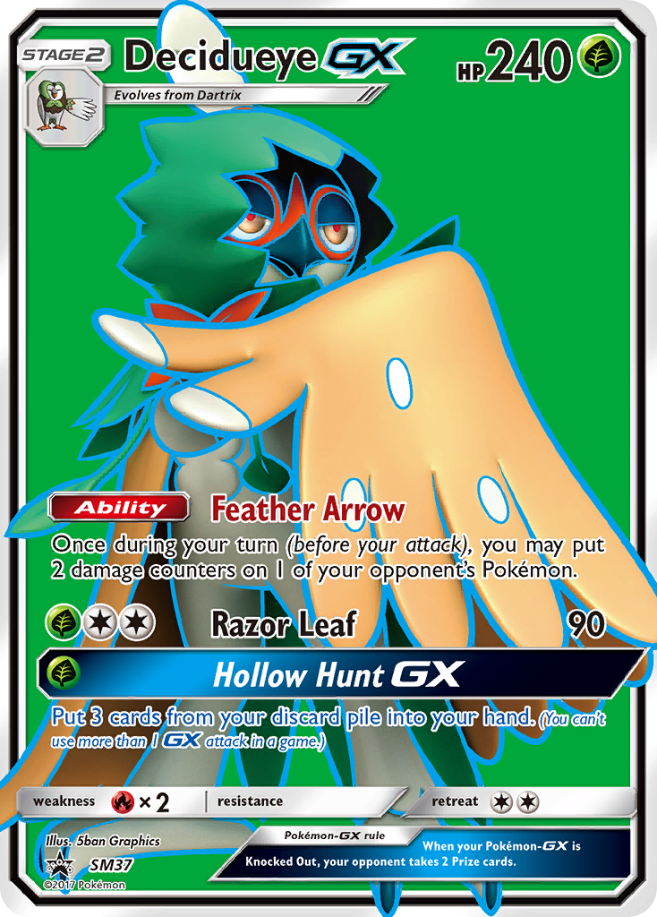 Decidueye GX (SM37) [Sun & Moon: Black Star Promos] | Shuffle n Cut Hobbies & Games