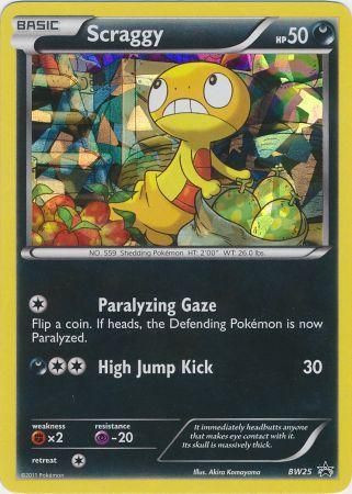 Scraggy (BW25) (Cracked Ice Holo) [Black & White: Black Star Promos] | Shuffle n Cut Hobbies & Games