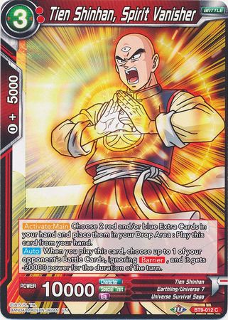 Tien Shinhan, Spirit Vanisher [BT9-012] | Shuffle n Cut Hobbies & Games