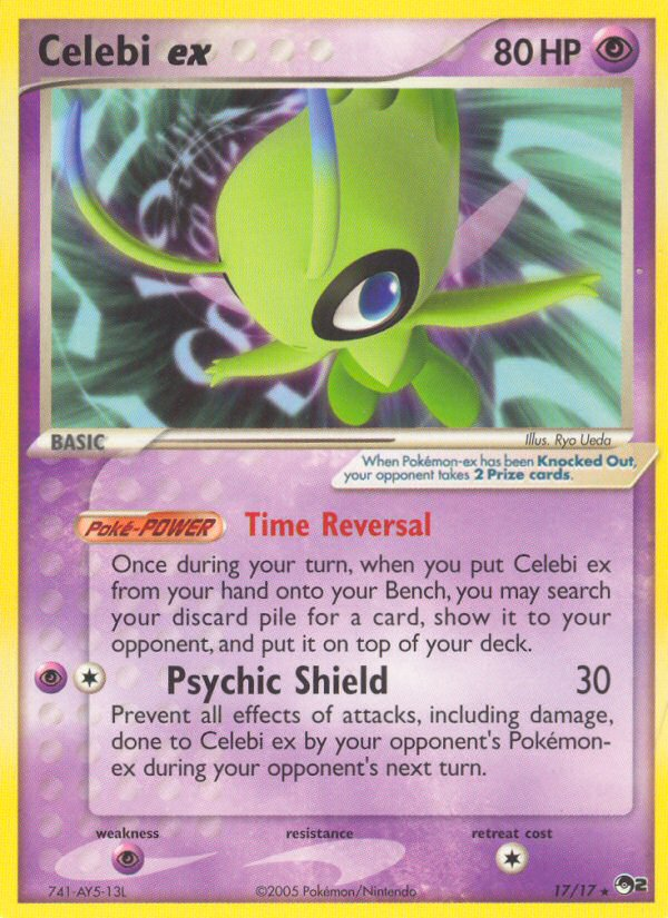 Celebi ex (17/17) [POP Series 2] | Shuffle n Cut Hobbies & Games